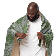 Frog Skin Zhabezhka Kozha CAMO Sherpa Blanket