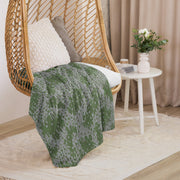 Frog Skin Zhabezhka Kozha CAMO Sherpa Blanket