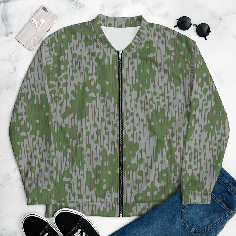 Frog Skin Zhabezhka Kozha CAMO Unisex Bomber Jacket - XS