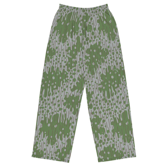 Bulgarian Frog Skin Zhabezhka Kozha CAMO unisex wide-leg pants - 2XS - Wide-leg Pants