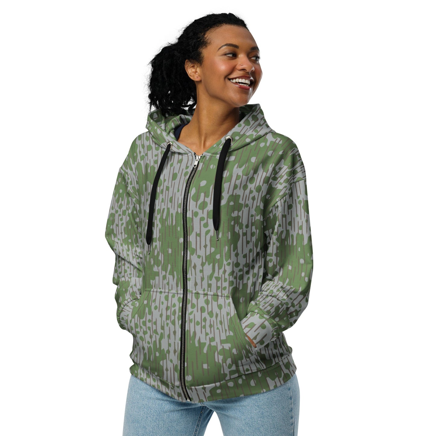 Bulgarian Frog Skin Zhabezhka Kozha CAMO Unisex zip hoodie - Zip Hoodies