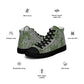 Bulgarian Frog Skin CAMO Men’s high top canvas shoes