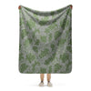 Bulgarian Frogskin CAMO Sherpa blanket - 50″×60″