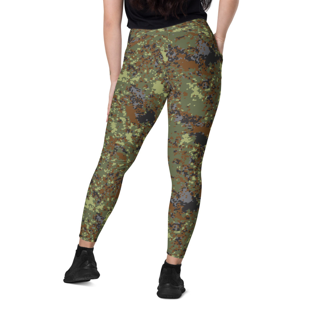 Bulgarian M18 Digital Flecktarn CAMO Leggings with pockets - Womens With Pockets