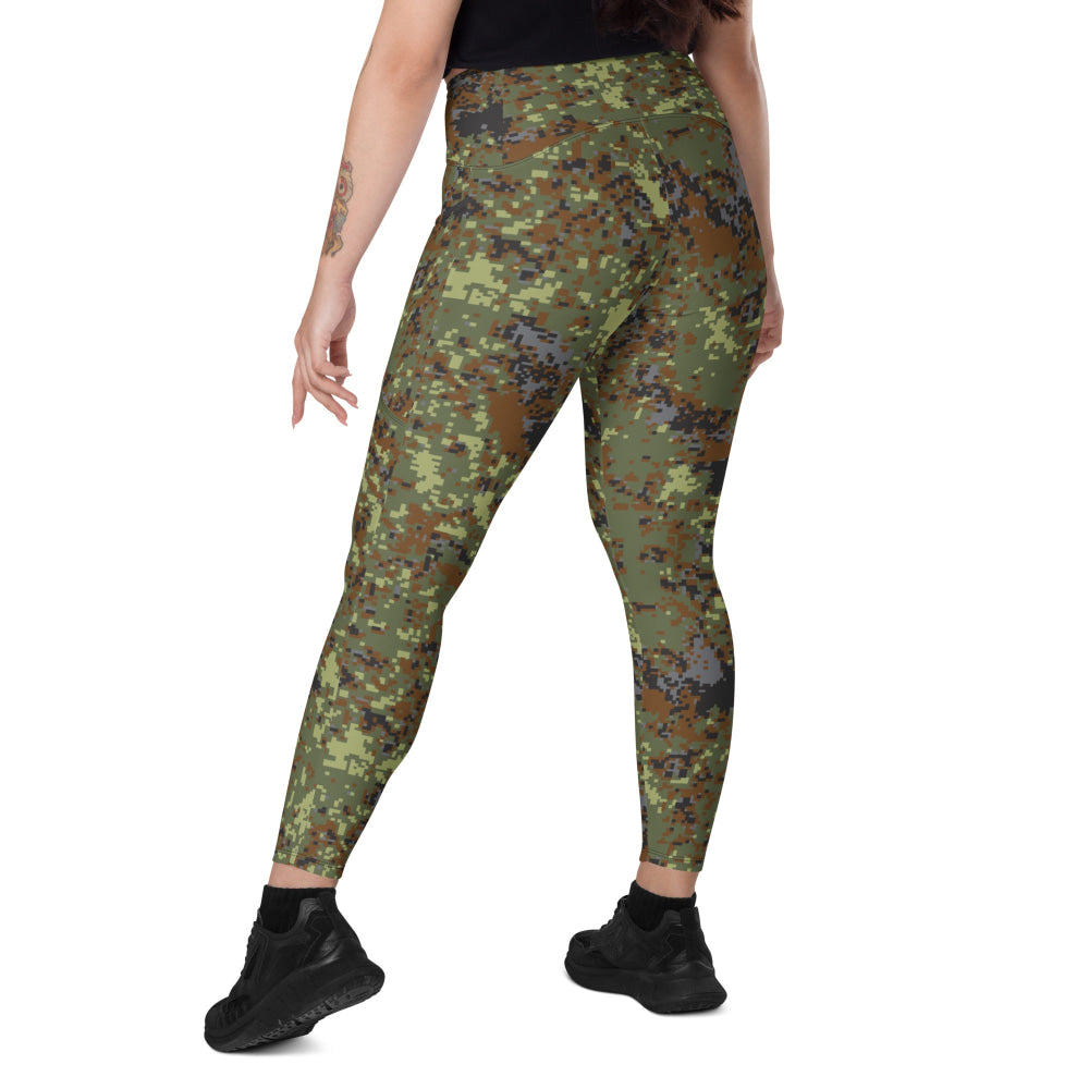 Bulgarian M18 Digital Flecktarn CAMO Leggings with pockets - Womens With Pockets