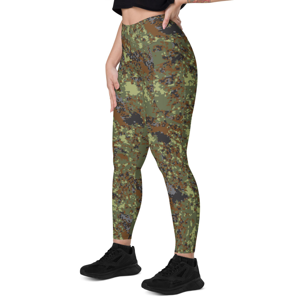 Bulgarian M18 Digital Flecktarn CAMO Leggings with pockets - Womens With Pockets