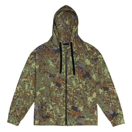 Bulgarian M18 Digital Flecktarn CAMO Unisex zip hoodie - Zip Hoodie