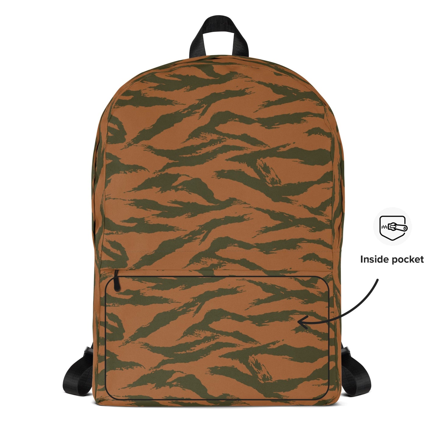 Burkina Faso Tiger Stripe Orange CAMO Backpack
