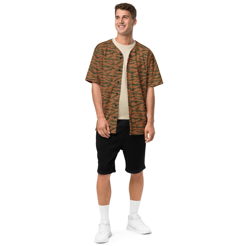 Tiger Stripe Sahel Ember CAMO Unisex Baseball Jersey