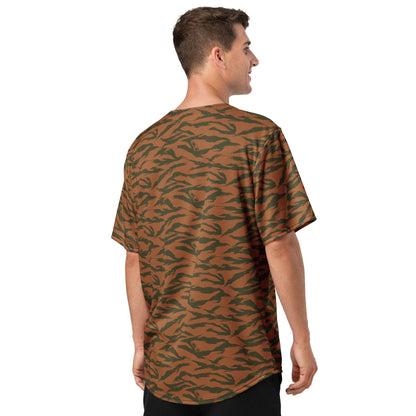 Burkina Faso Tiger Stripe Orange CAMO baseball jersey - Baseball Jerseys