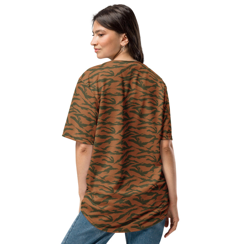 Tiger Stripe Sahel Ember CAMO Unisex Baseball Jersey
