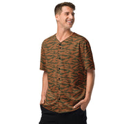 Tiger Stripe Sahel Ember CAMO Unisex Baseball Jersey
