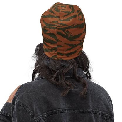 Burkina Faso Tiger Stripe Orange CAMO Beanie - Beanies