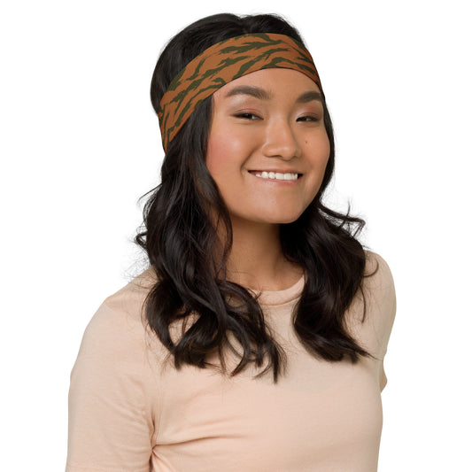 Burkina Faso Tiger Stripe Orange CAMO Headband - Headbands
