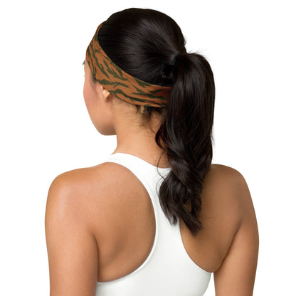 Burkina Faso Tiger Stripe Orange CAMO Headband - Headbands