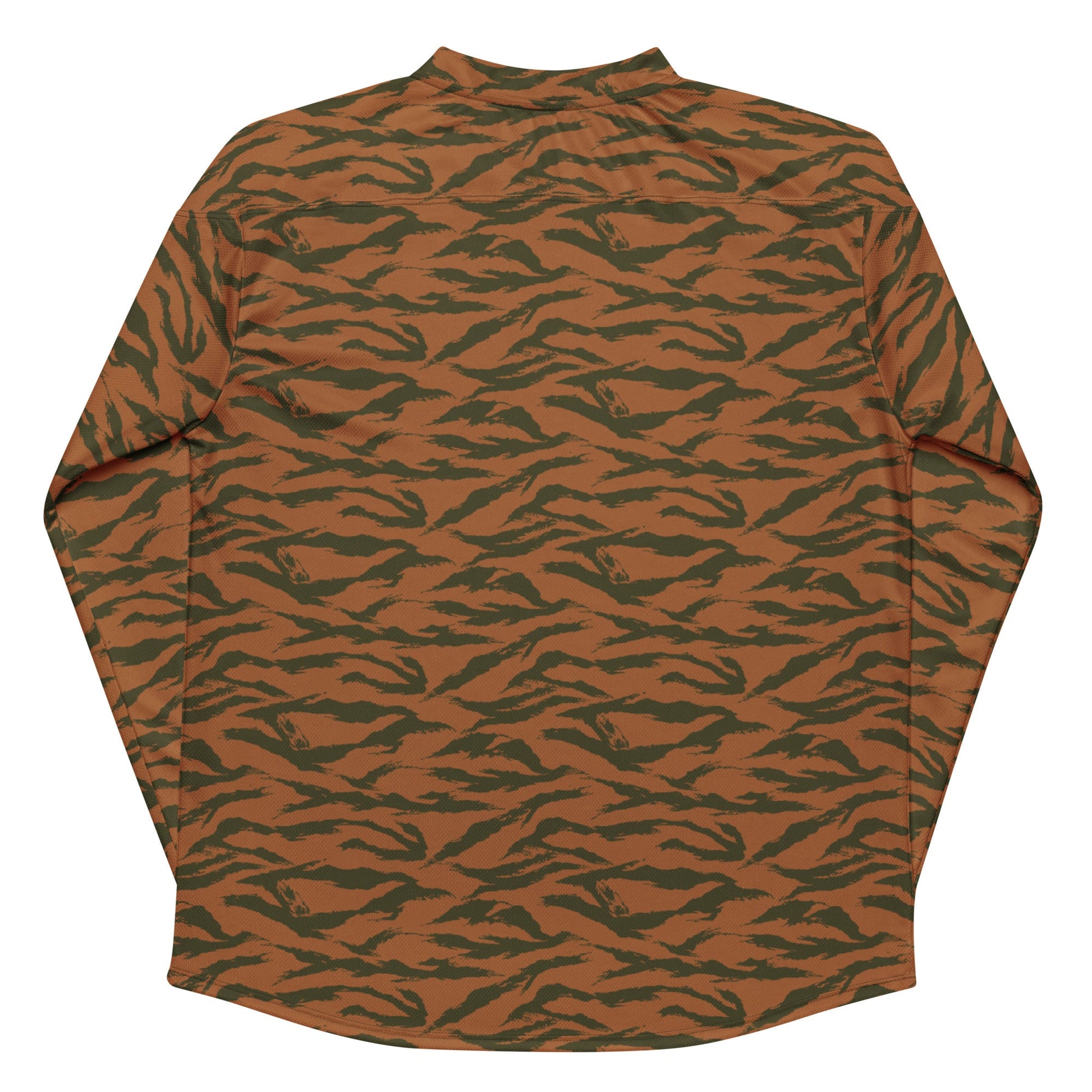 Burkina Faso Tiger Stripe Orange CAMO hockey fan jersey - Hockey Jerseys