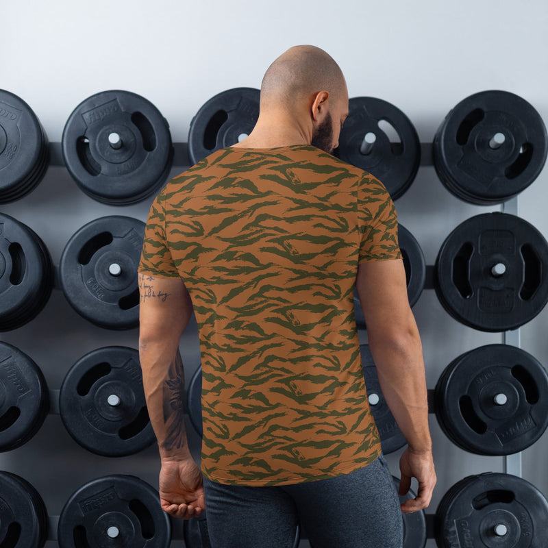 Tiger Stripe Sahel Ember CAMO Mens Athletic T-Shirt - Shirt