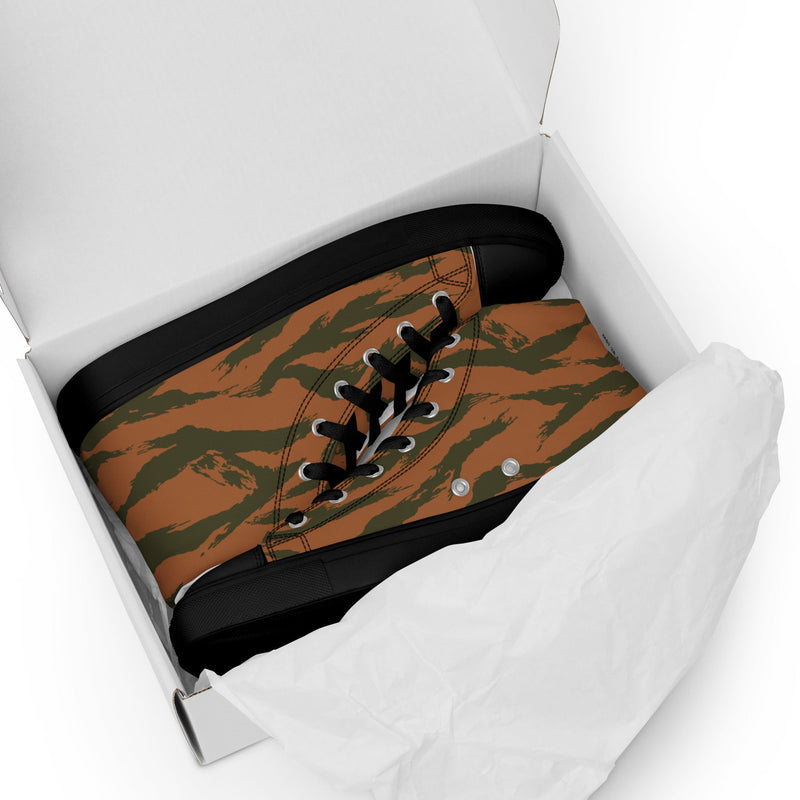 Tiger Stripe Sahel Ember CAMO Mens High-Top Canvas Shoes
