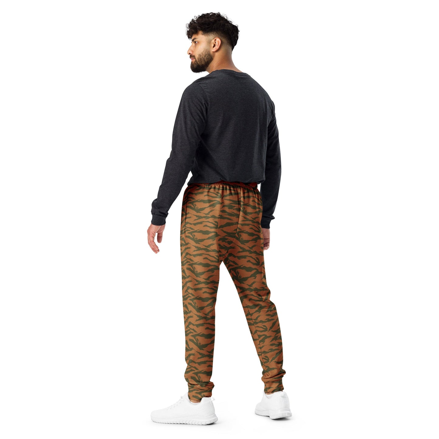Burkina Faso Tiger Stripe Orange CAMO Mens Joggers