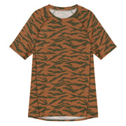 Tiger Stripe Sahel Ember CAMO Mens Short-Sleeve Rash Guard - 2XS