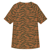 Tiger Stripe Sahel Ember CAMO Mens Short-Sleeve Rash Guard