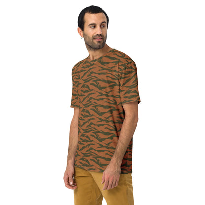 Burkina Faso Tiger Stripe Orange CAMO Mens t-shirt - T-Shirts