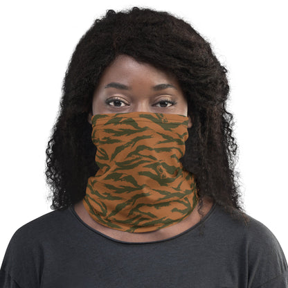 Burkina Faso Tiger Stripe Orange CAMO Neck Gaiter Gaiters