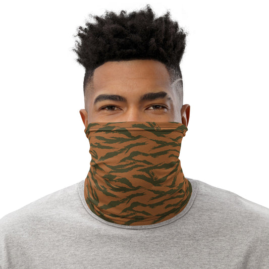 Burkina Faso Tiger Stripe Orange CAMO Neck Gaiter Gaiters