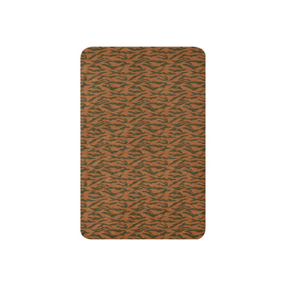 Burkina Faso Tiger Stripe Orange CAMO Sherpa Blanket