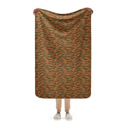 Tiger Stripe Sahel Ember CAMO Sherpa Blanket - 37″×57″
