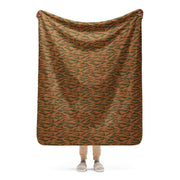 Tiger Stripe Sahel Ember CAMO Sherpa Blanket - 50″×60″