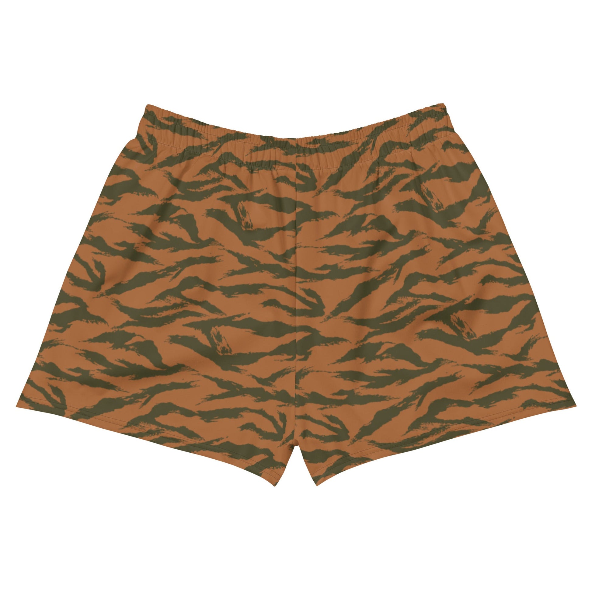 Burkina Faso Tiger Stripe Orange CAMO Unisex Athletic Shorts