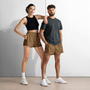 Tiger Stripe Sahel Ember CAMO Unisex Athletic Shorts