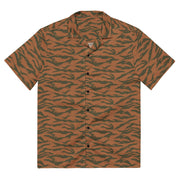 Tiger Stripe Sahel Ember CAMO Unisex Short-Sleeve Button Shirt - 2XS - Button-Up