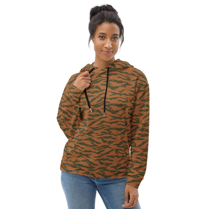 Burkina Faso Tiger Stripe Orange CAMO Unisex Hoodie - Hoodies