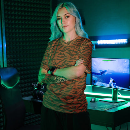 Burkina Faso Tiger Stripe Orange CAMO unisex sports jersey - Sports Jerseys