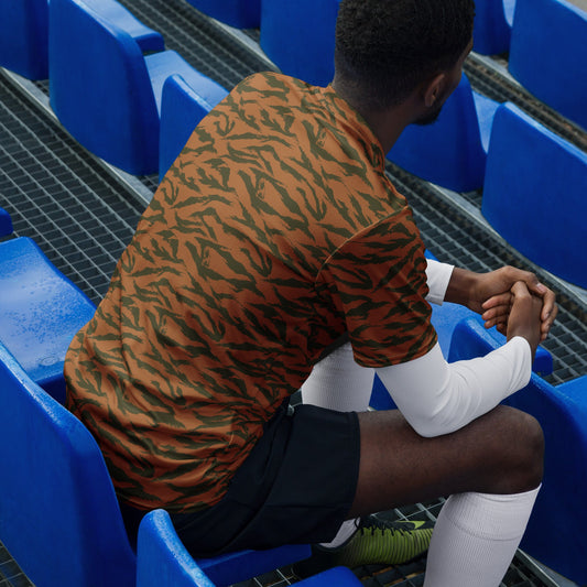 Burkina Faso Tiger Stripe Orange CAMO unisex sports jersey - Sports Jerseys