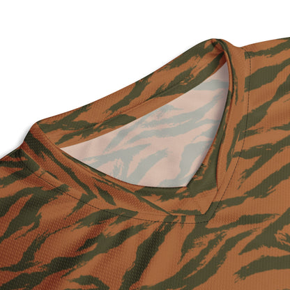 Burkina Faso Tiger Stripe Orange CAMO unisex sports jersey - Sports Jerseys
