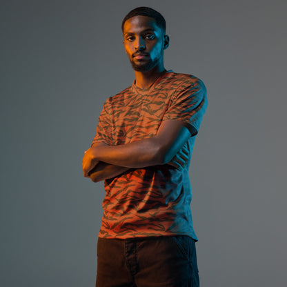 Burkina Faso Tiger Stripe Orange CAMO unisex sports jersey - Sports Jerseys