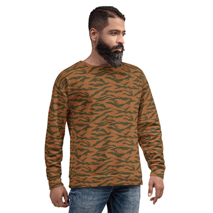 Burkina Faso Tiger Stripe Orange CAMO Unisex Sweatshirt - Sweatshirts