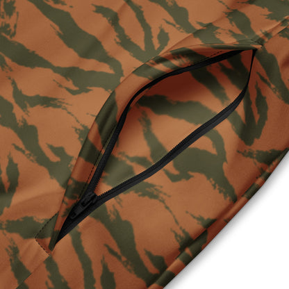 Burkina Faso Tiger Stripe Orange CAMO Unisex track jacket - Track Jackets