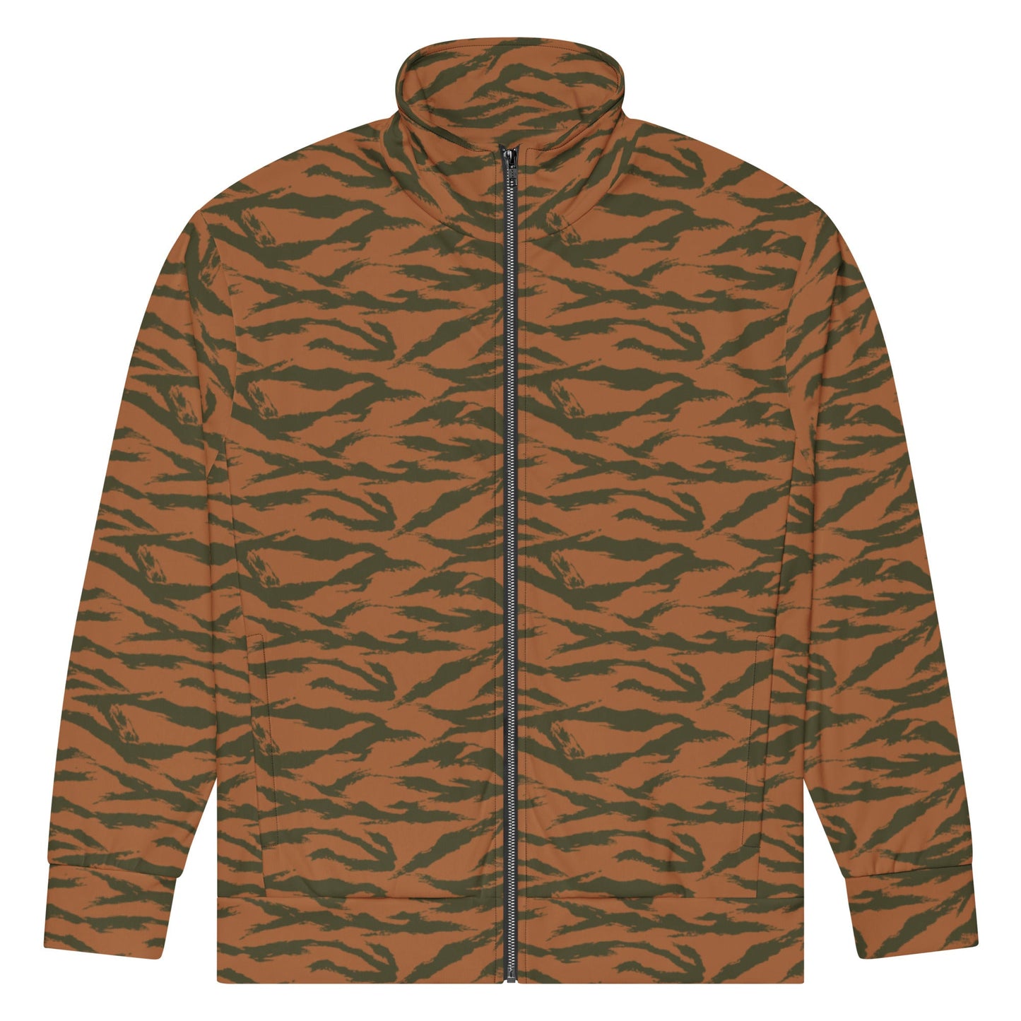 Burkina Faso Tiger Stripe Orange CAMO Unisex track jacket - Track Jackets