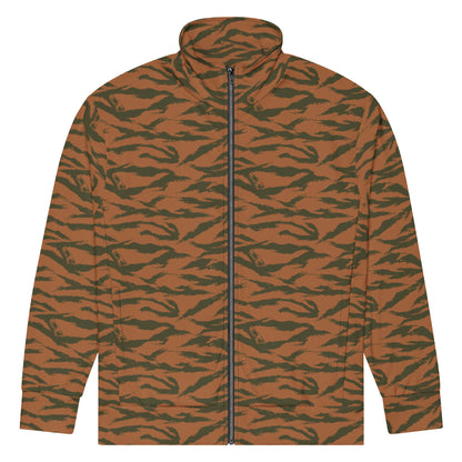 Burkina Faso Tiger Stripe Orange CAMO Unisex track jacket - Track Jackets