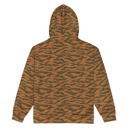 Burkina Faso Tiger Stripe Orange CAMO Unisex zip hoodie - Zip Hoodies