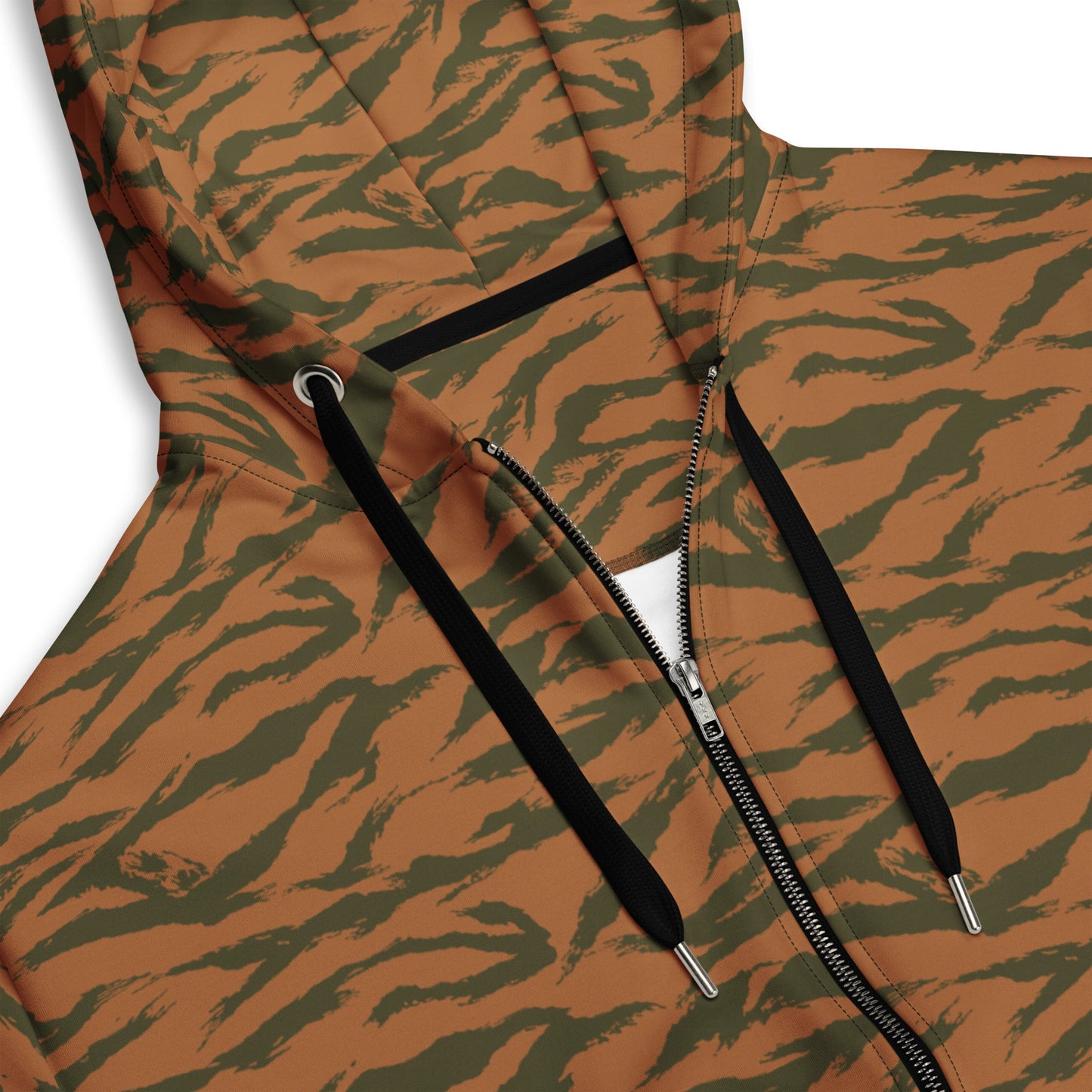 Burkina Faso Tiger Stripe Orange CAMO Unisex zip hoodie - Zip Hoodies