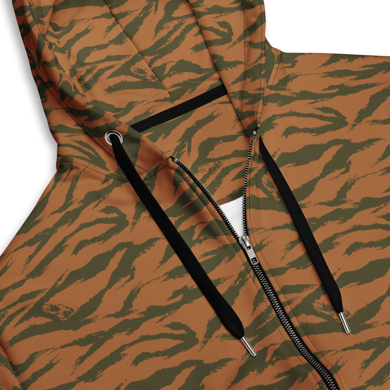 Tiger Stripe Sahel Ember CAMO Unisex Zip Hoodie