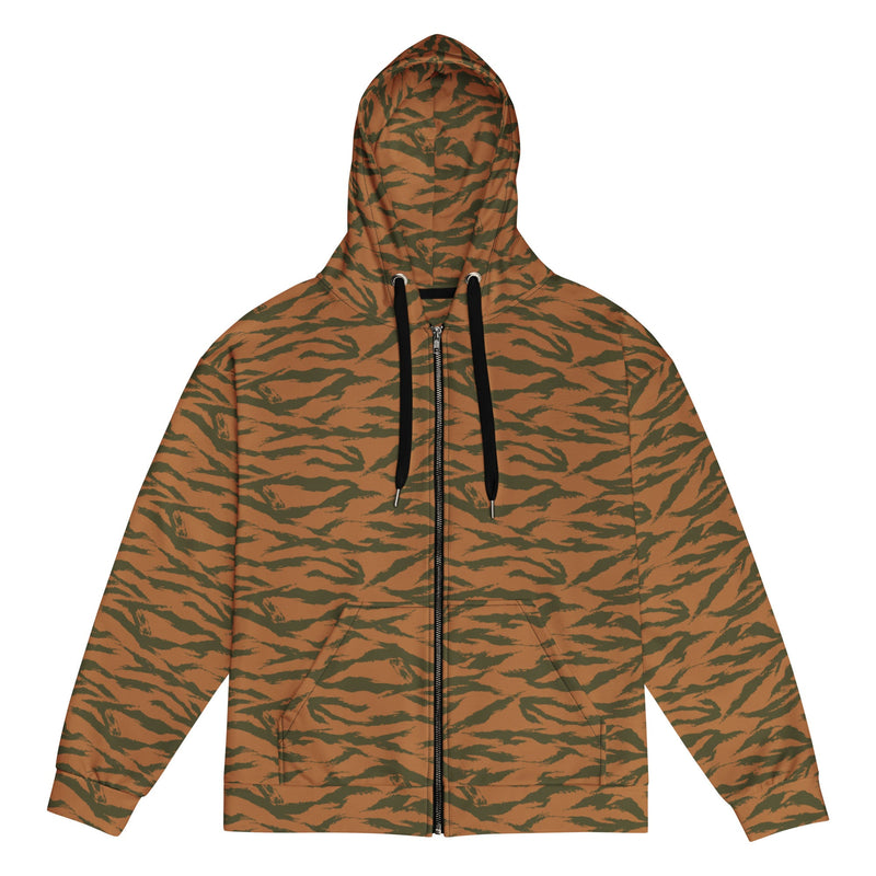 Tiger Stripe Sahel Ember CAMO Unisex Zip Hoodie - 2XS