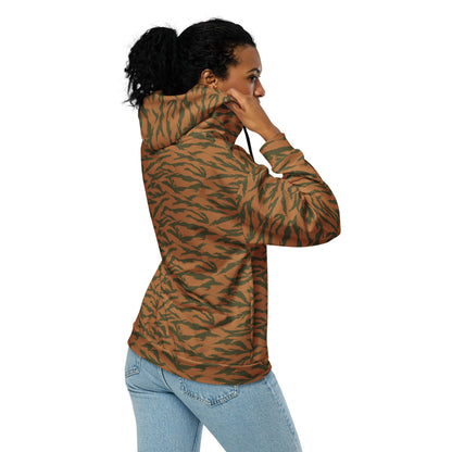 Burkina Faso Tiger Stripe Orange CAMO Unisex zip hoodie - Zip Hoodies