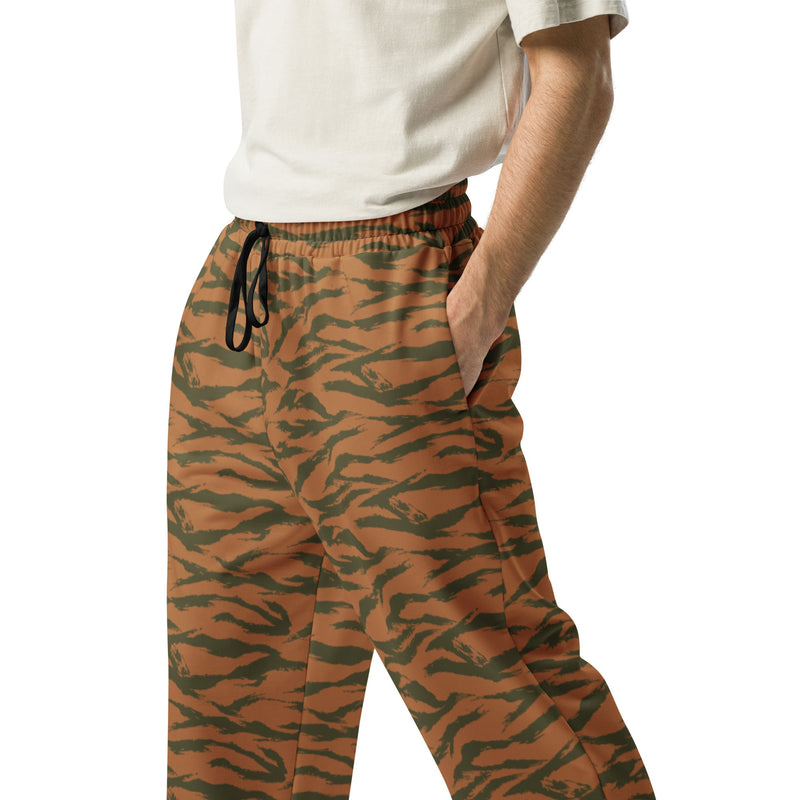 Tiger Stripe Sahel Ember CAMO Unisex Wide-Leg Joggers