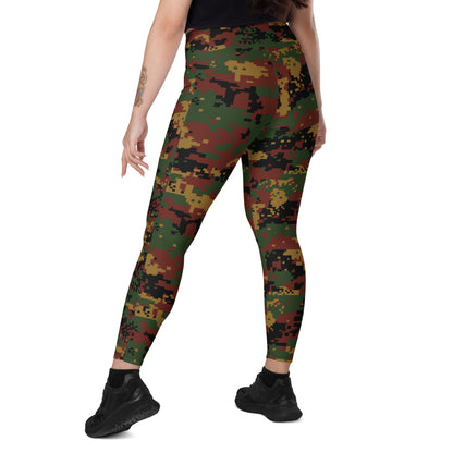 Burma (Myanmar) Tatmadaw Digital CAMO Leggings with pockets - Womens With Pockets